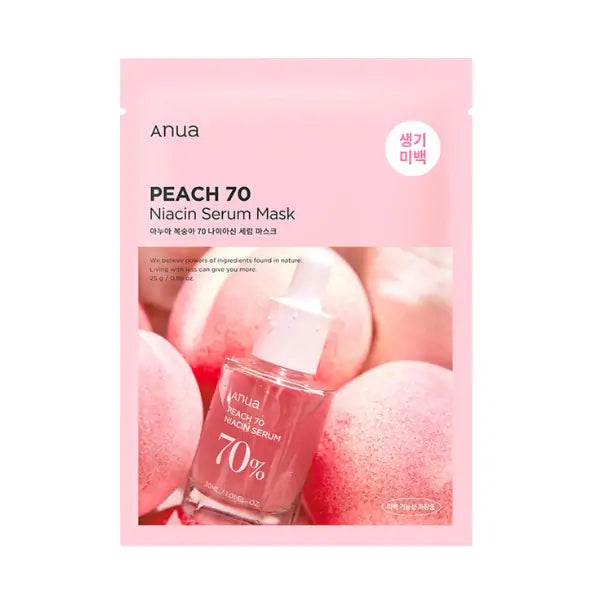 Anua - Peach 70 Niacin Serum Mask 25 ml – Ansiktsmask från Anua | K-Beauty Carely.se