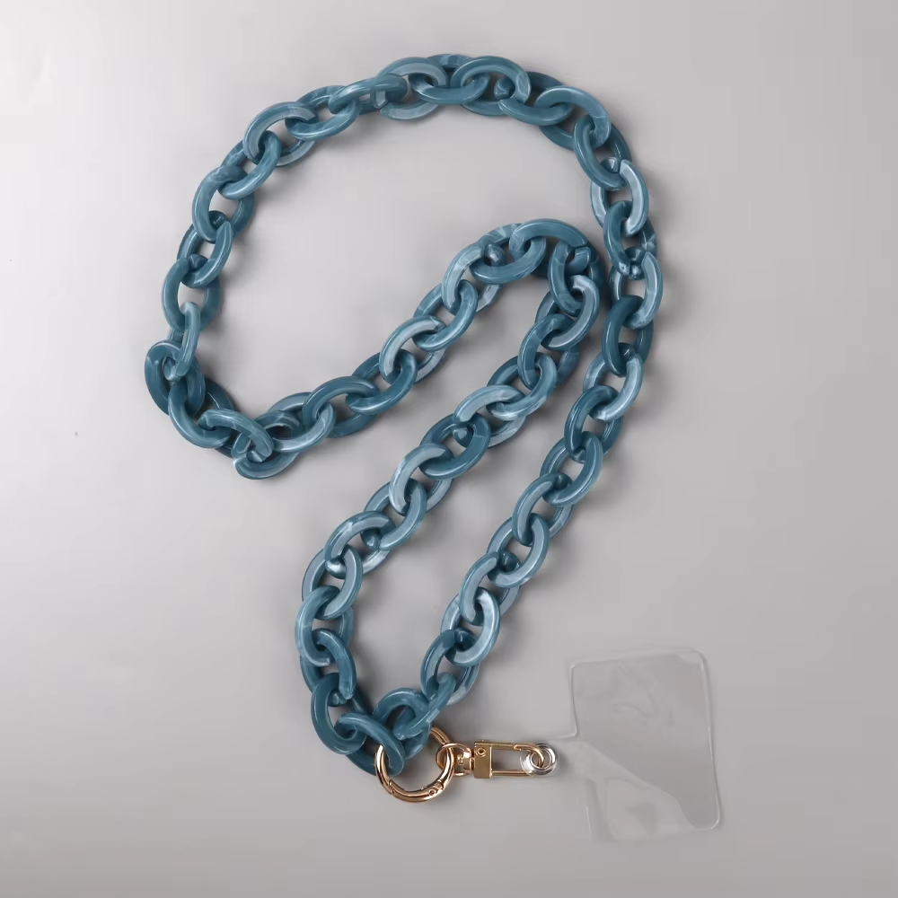 Chain Strap Blue- Ibiza - 125cm – Accessoar från Carely.se | K-Beauty Carely.se
