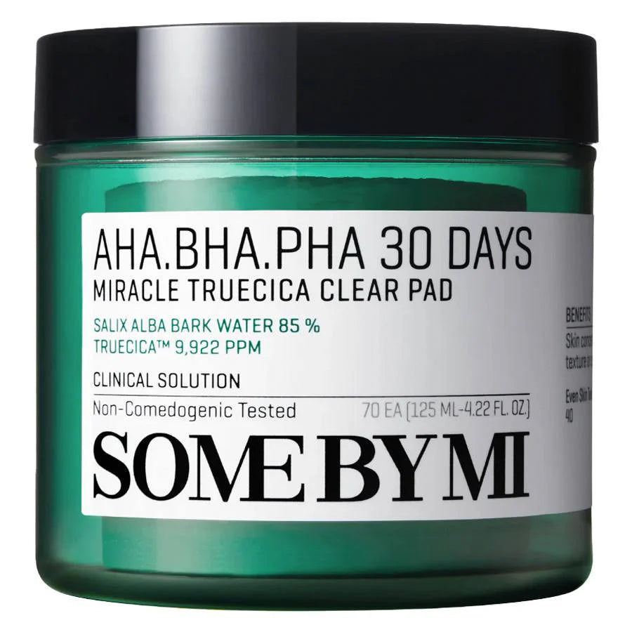 Some By Mi AHA-BHA-PHA 30 Days Miracle Truecica Clear Pad 70pcs – Toner från Some by Mi | K-Beauty Carely.se