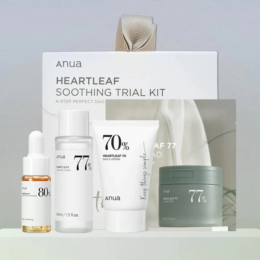 Anua - Heartleaf Soothing Trial Kit 4-step perfect daily routine