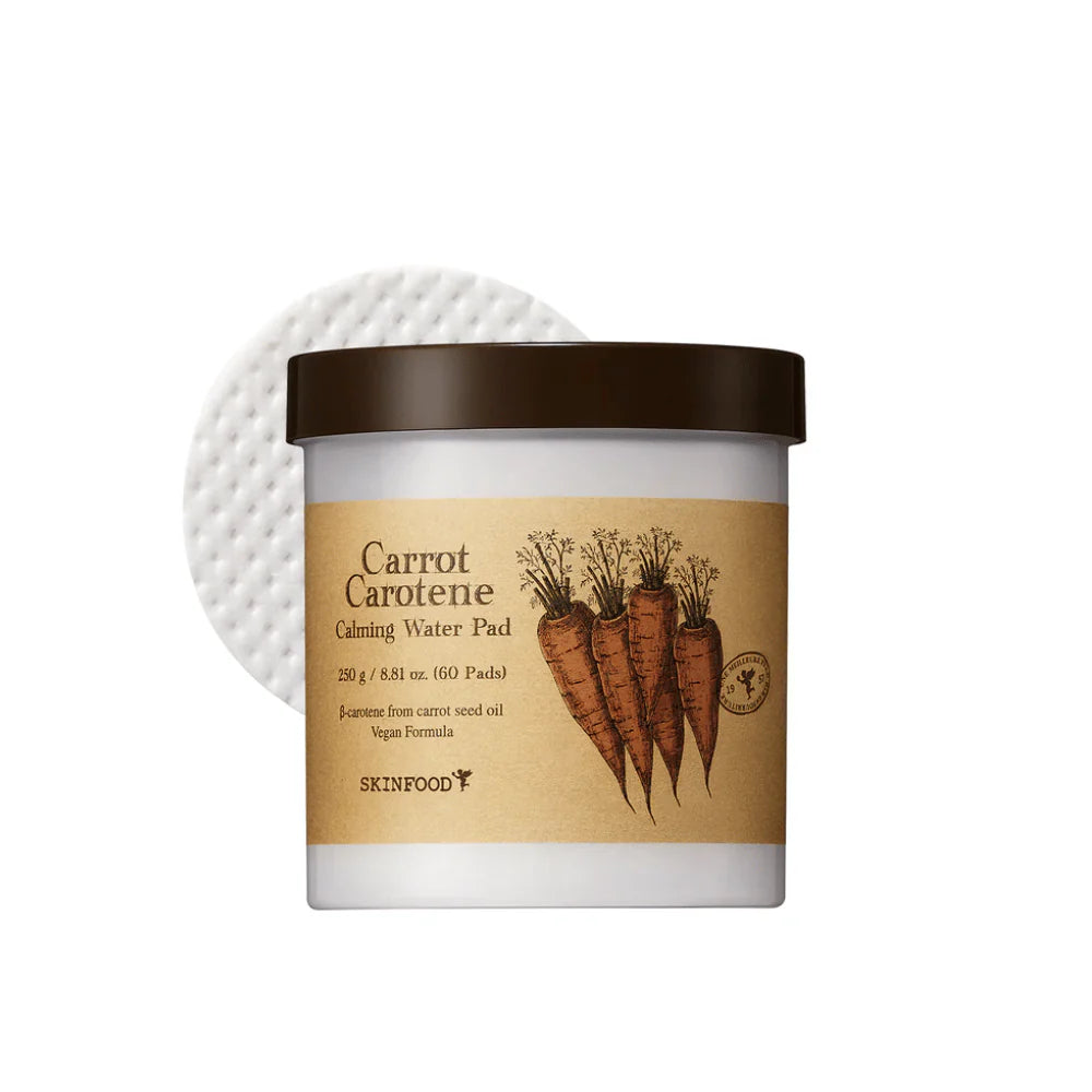 Skinfood - Carrot Carotene Calming Water Pad 60ea – Toner från Skinfood | K-Beauty Carely.se