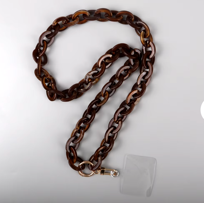 Chain Strap Brown- Palma- 125cm – Accessoar från Carely.se | K-Beauty Carely.se