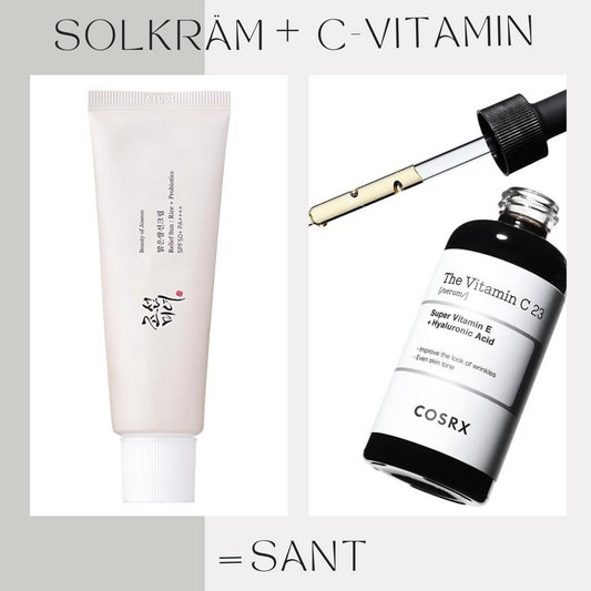 Solkräm + C-vitamin = Sant