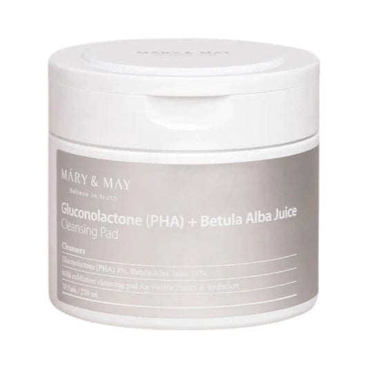 Mary & May - Gluconolactone (PHA)+Betula Alba Juice Cleansing Pad