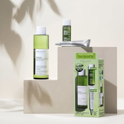 Mary & May - Vegan CICA Tea Tree Toner Special Set - 1set (3items)